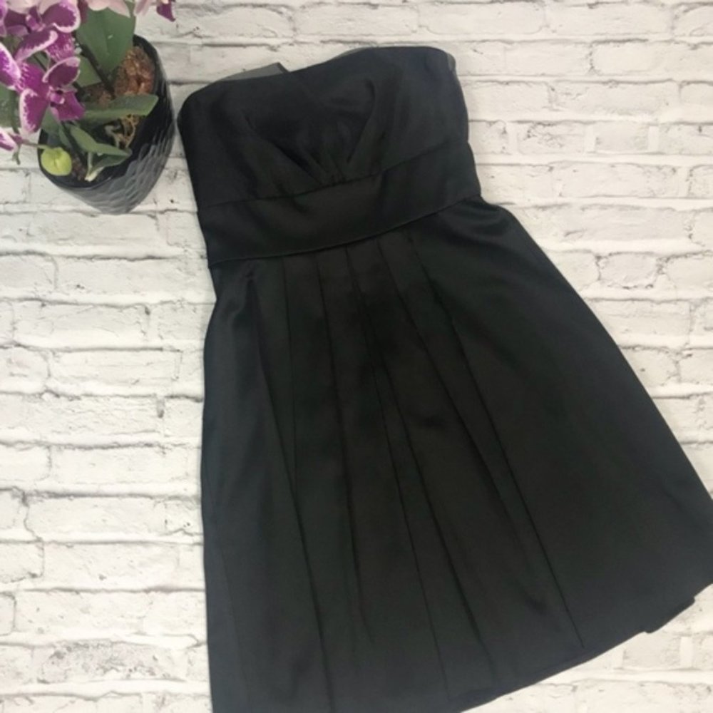 WHBM Strapless Fit and Flare Little Black Dress 2